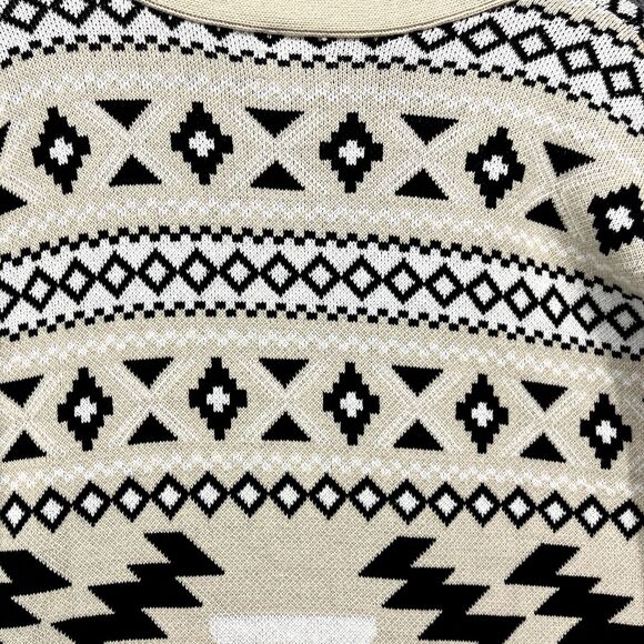Lucky Brand Sweater Womens XL Extra Large Open‎ Front Cardigan Aztec pocket - Picture 15 of 16